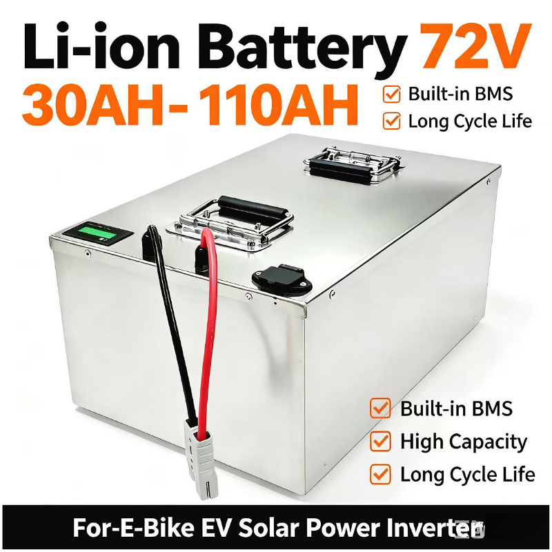 72V 40Ah Lifepo4 Battery Pack - Batería de litio de 72V, 110Ah