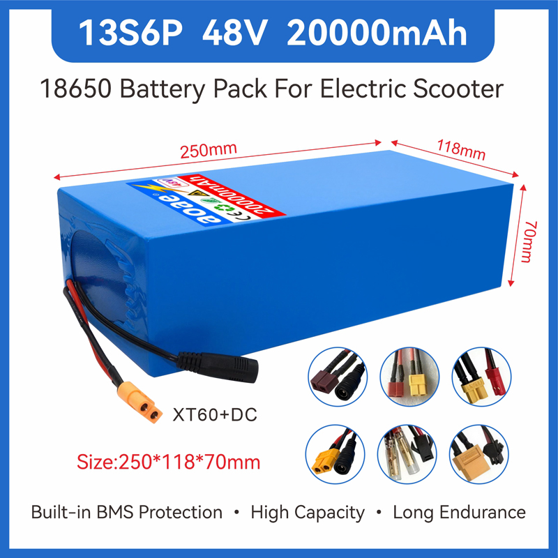 60V 50Ah Electric Scooter Battery - Batería para Scooter Eléctrico de 48V,
