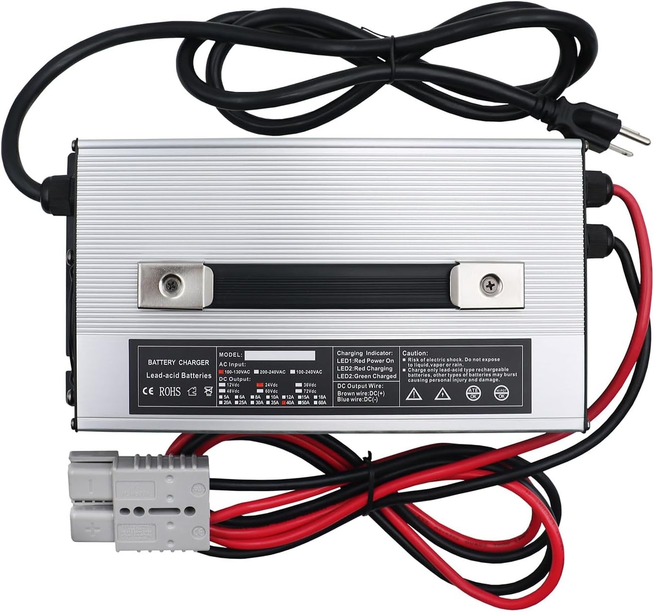 72V 15A Fast Charger - Cargador de Batería Automático Rápido de