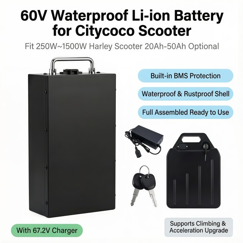 60V 50Ah Electric Scooter Battery - Batería de Litio de 60V de