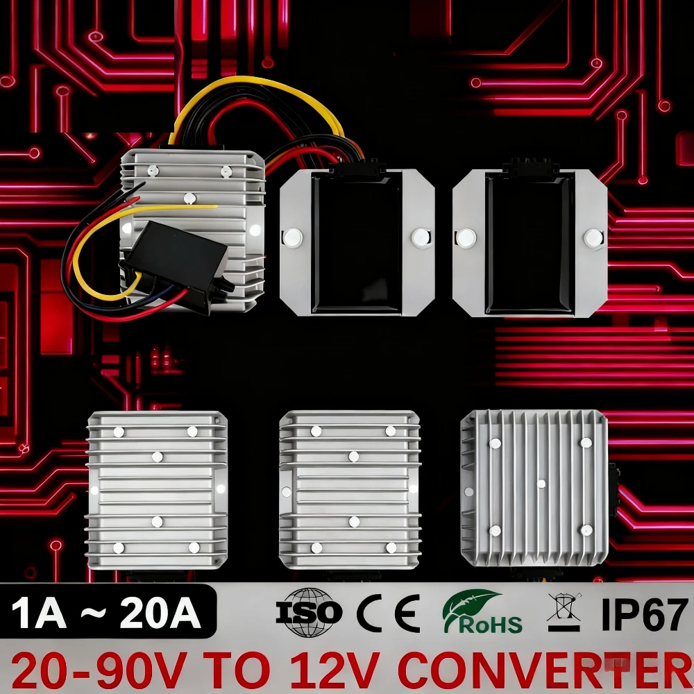 72V 15A Fast Charger - 20-90V a 12V 5A 10A 15A