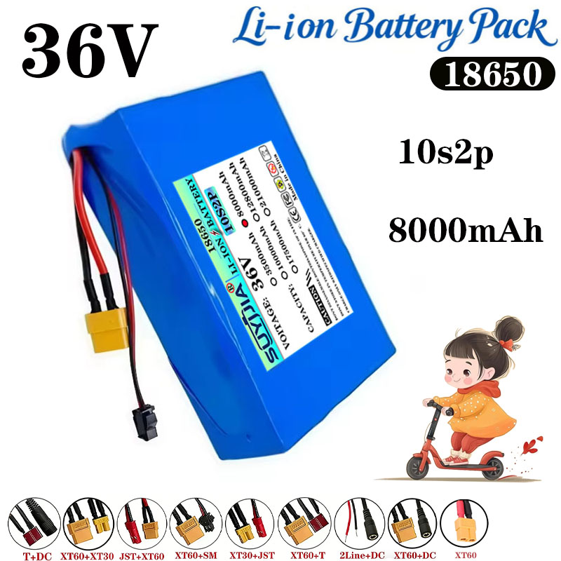 60V 50Ah Electric Scooter Battery - Batería de litio 36V 8Ah 10S2P