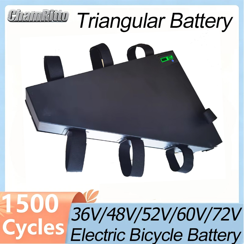 72V 50Ah 21700 Lithium Battery - Bicicleta Eléctrica 60v72v 3000w, Batería Triangular