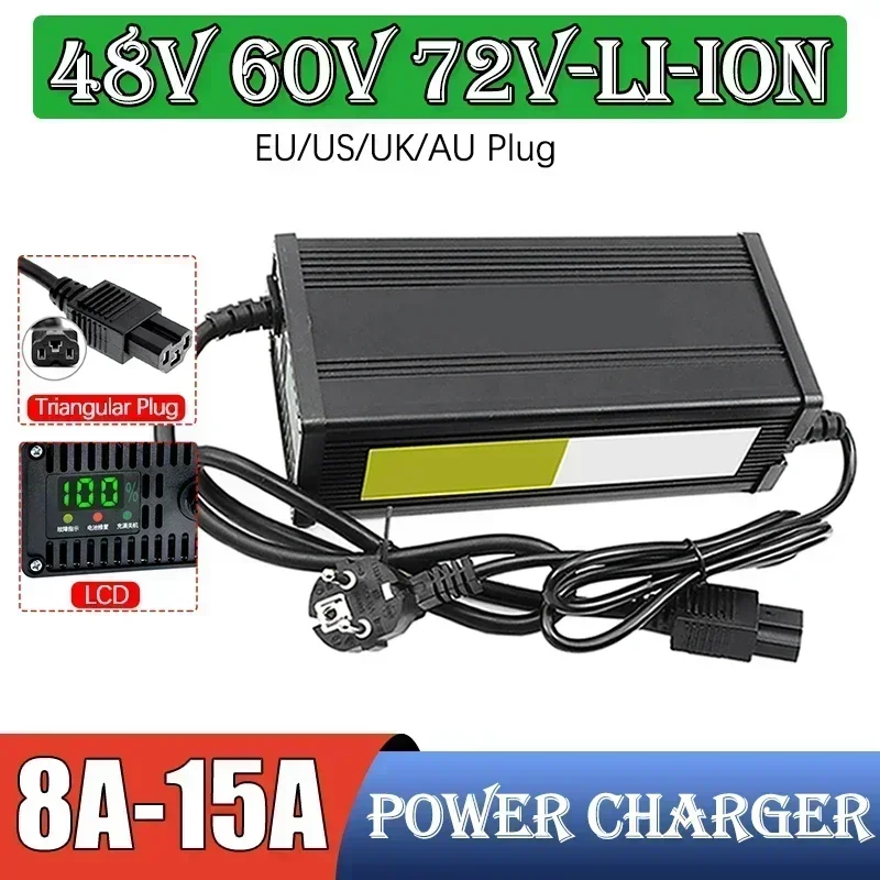 72V 15A Fast Charger - Cargador de batería de litio para