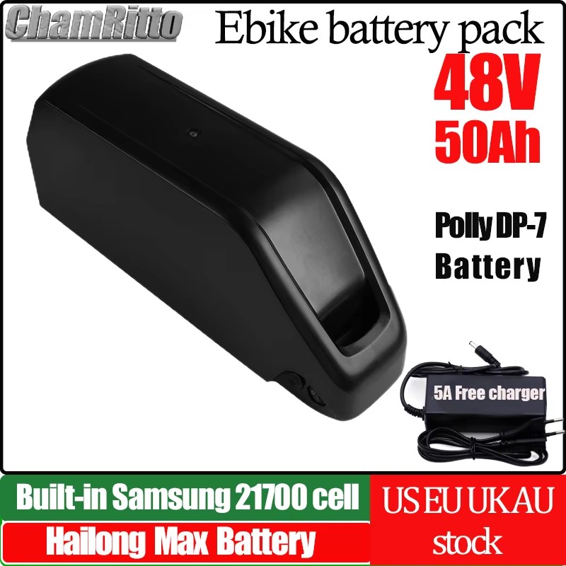 72V 50Ah 21700 Lithium Battery - E Bike Hailong chamrider batería 48v